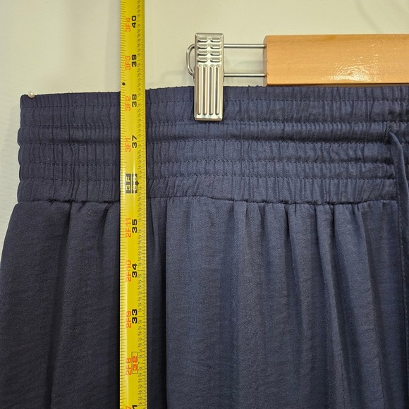 Chicos Maxi Skirt Elastic Waist Chico 3 Misses 16 Flowy Side Slit Travel Casual - Picture 9 of 15